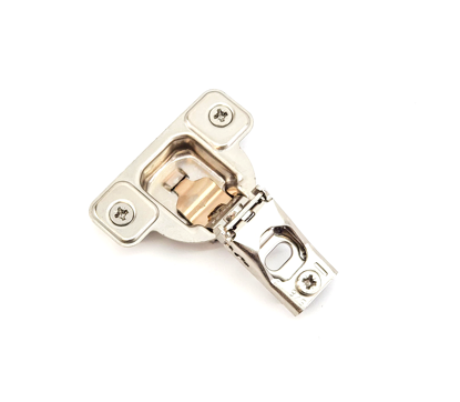 Picture of Salice 5/8" Overlay Dowel Mounting Hinge (2 Cam) in Nickel for 106° Opening Angle
